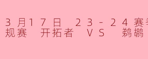 3月17日 23-24赛季NBA常规赛 开拓者 VS 鹈鹕